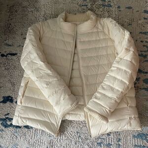Women's Cream Quilted Jacket
